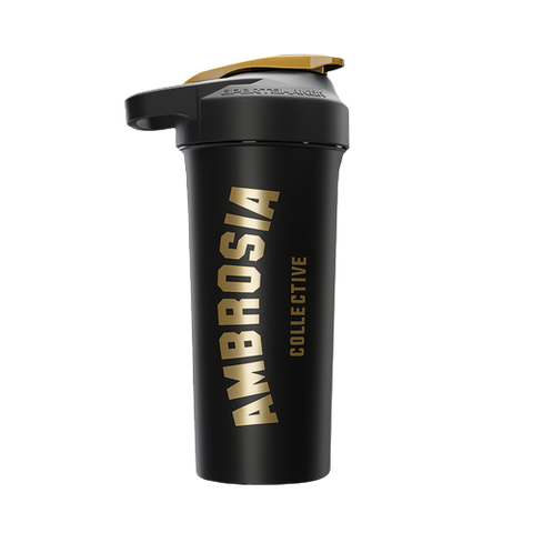 Ambrosia Collective Black & Gold Sport Shaker
